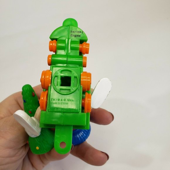 m&m's Red Christmas Train Series 1 Engine With Tree Topper 3 1/2 Inches Tall - Picture 5 of 5